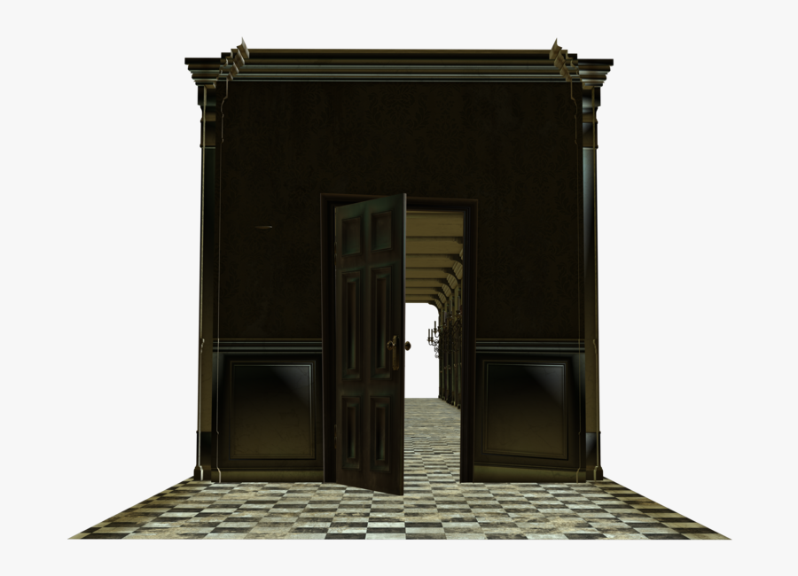 Room House Door Open Cut - House With Open Door Png, Transparent Clipart