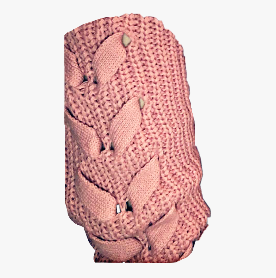 Pink Sweater Arm Design Crisscross - Crochet, Transparent Clipart
