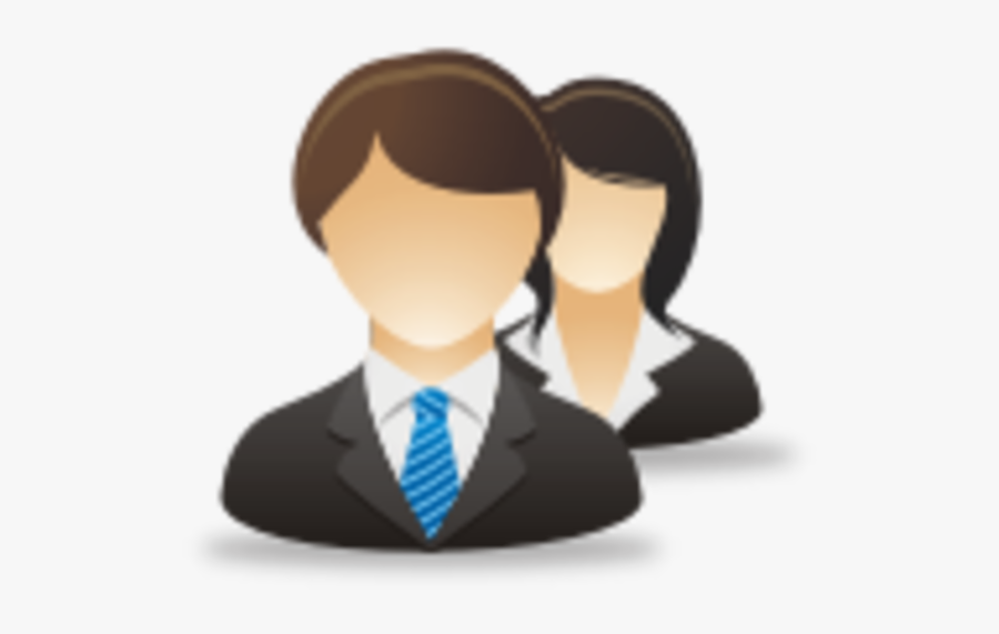 Business Man Woman Icon, Transparent Clipart
