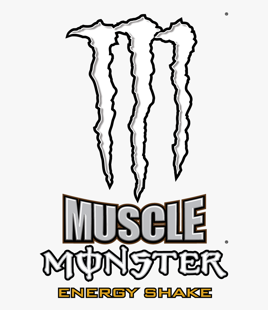 Monster Energy Logo Energy Drink Drawing - Muscle Monster Energy Logo, Transparent Clipart