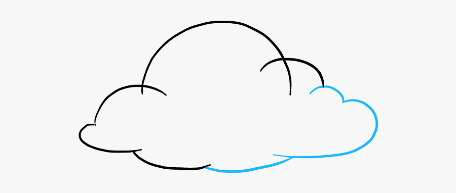 How To Draw Clouds - Draw Clouds, Transparent Clipart