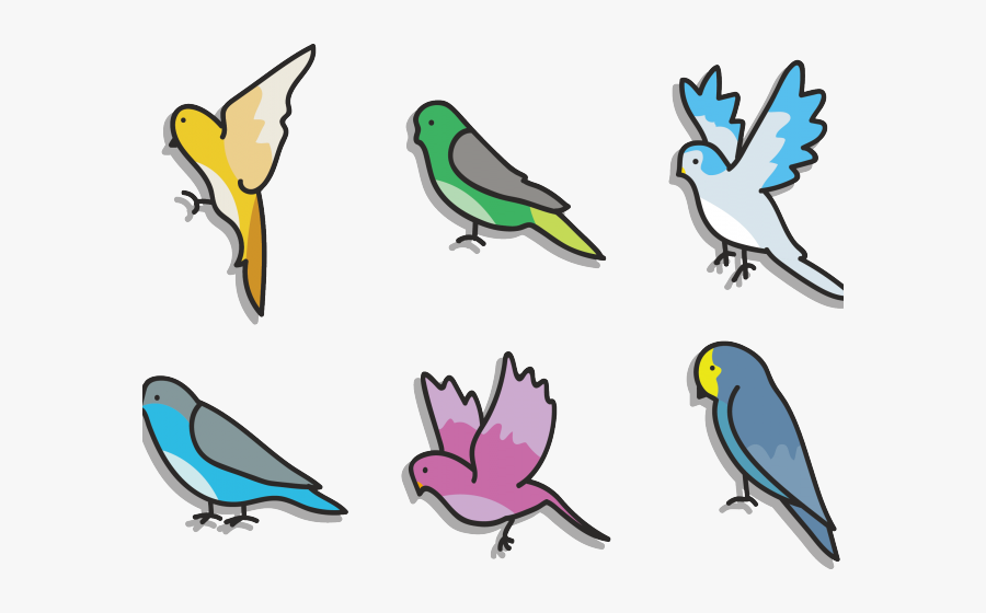 Lovebird Clipart Brids - Love Birds Brids, Transparent Clipart