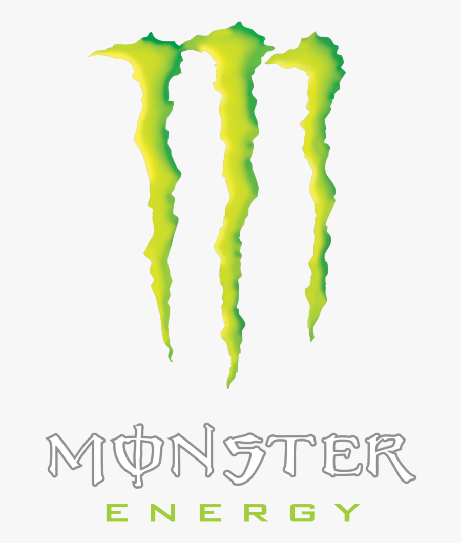 Monster Energy Energy Drink Logo Stencil Clip Art - Logo Monster Energy Png, Transparent Clipart