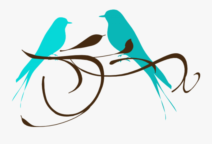 Free Png Download Teal Love Birds Png Images Background - Fall Birds Clip Art, Transparent Clipart