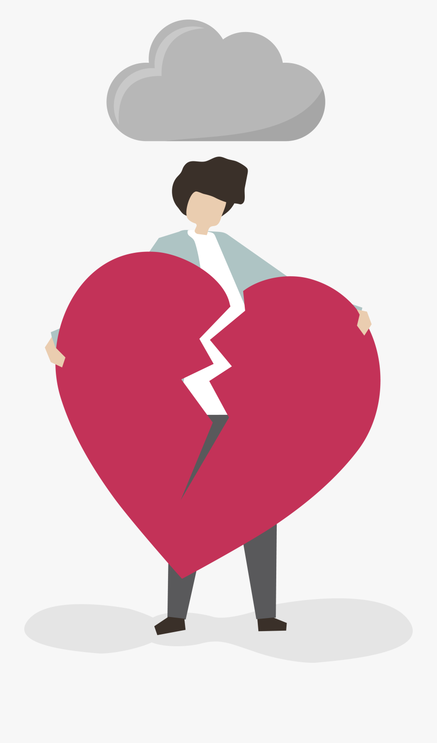 Broken Heart, Transparent Clipart