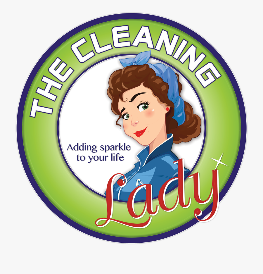 The Cleaning Lady Green - Cartoon, Transparent Clipart