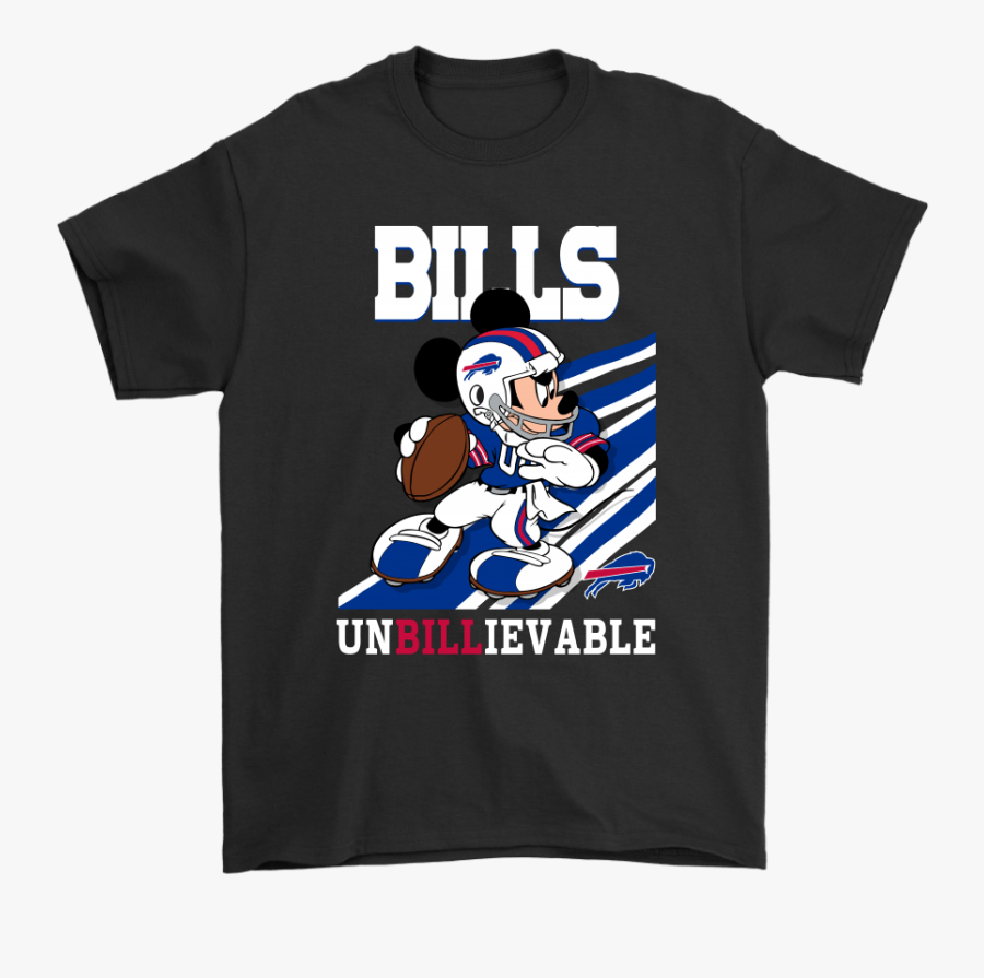 Buffalo Bills Slogan Unbillievable Mickey Mouse Nfl - British Army Beer Shirt, Transparent Clipart
