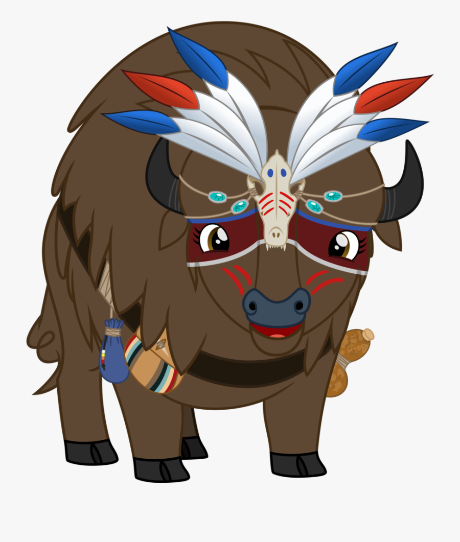 Buffalo Vector Old - Cartoon, Transparent Clipart