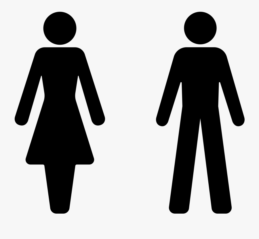 Male Female Toilet Symbol, Transparent Clipart