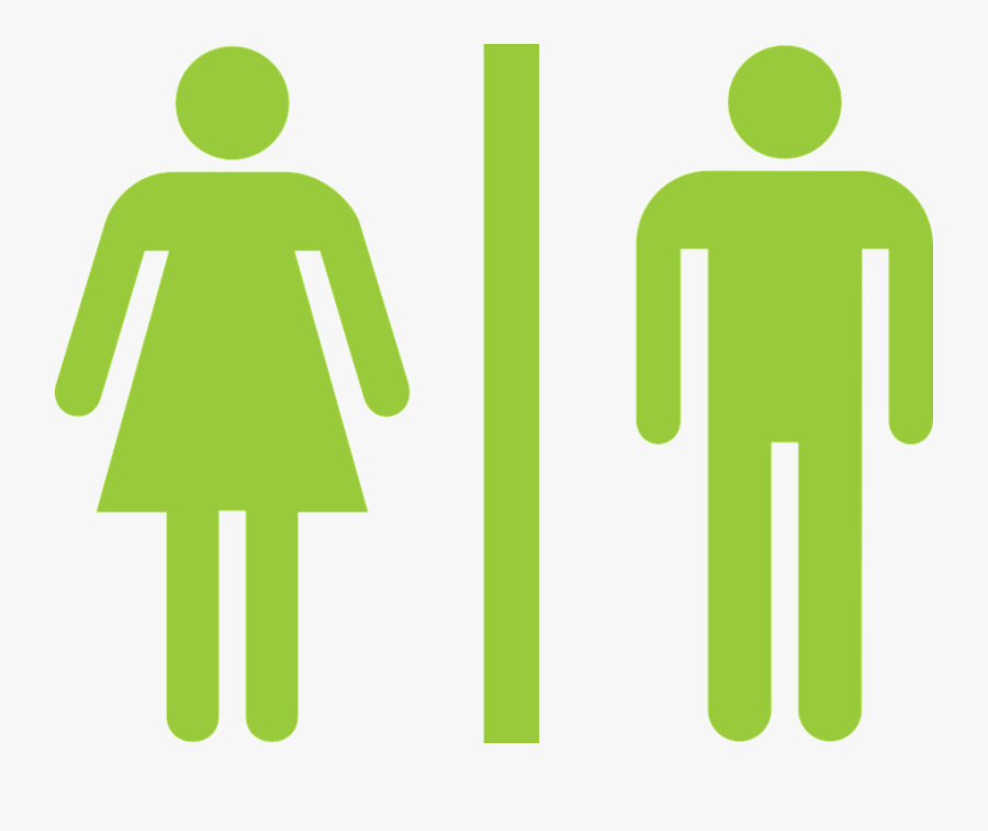 Bathroom Clipart Male Female - Bathroom Symbol, Transparent Clipart