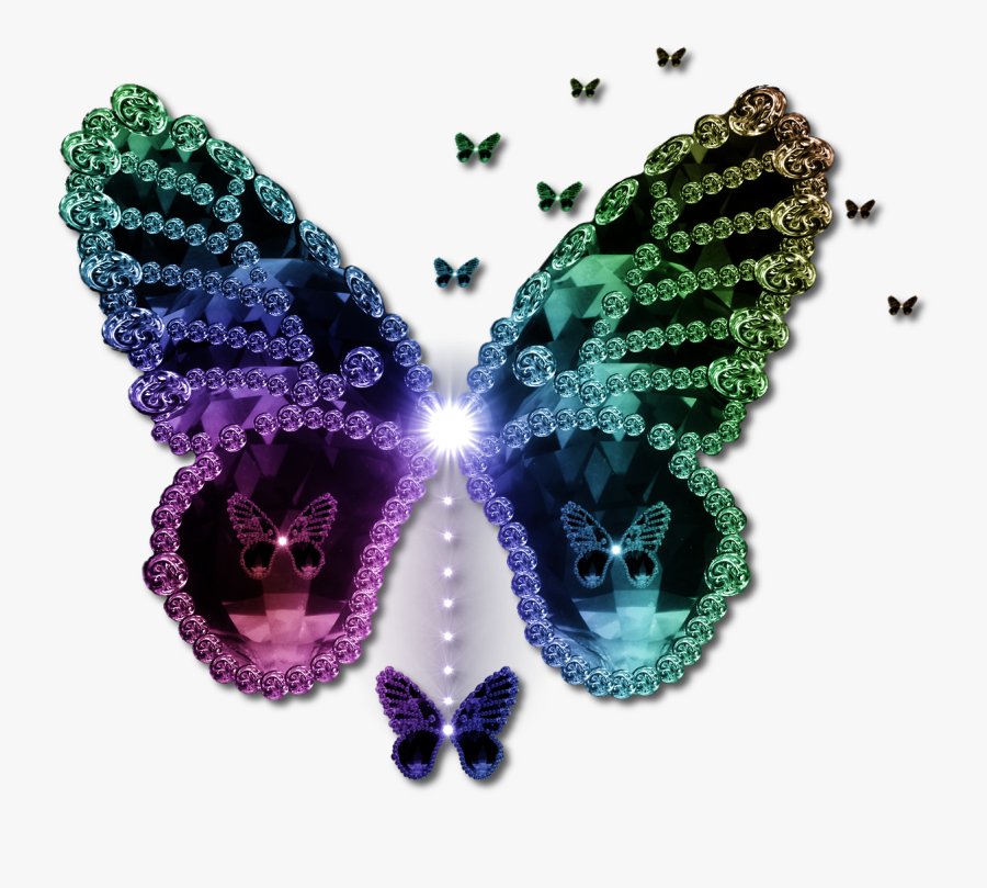 Butterfly In Art Designs, Transparent Clipart