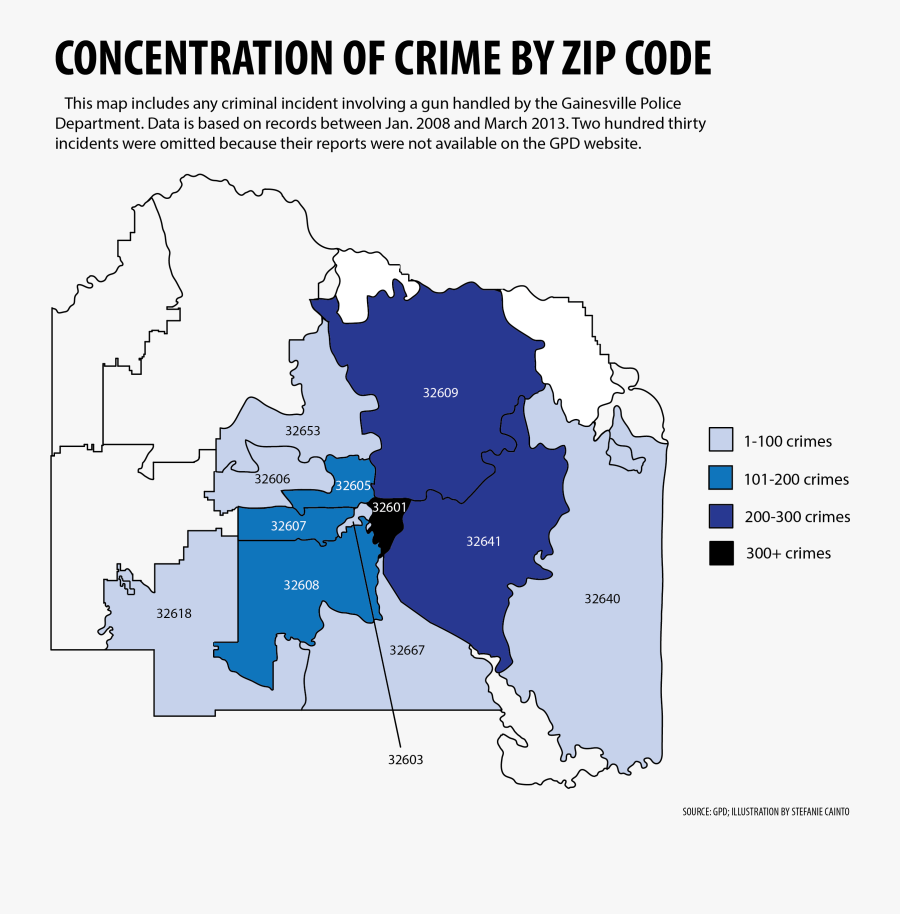 Gainesville Fl Zip Code Map, Transparent Clipart