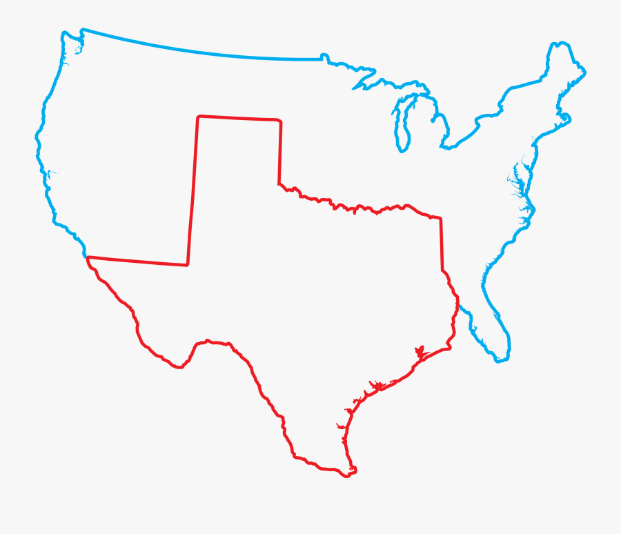 Louisiana Purchase Blank Map, Transparent Clipart