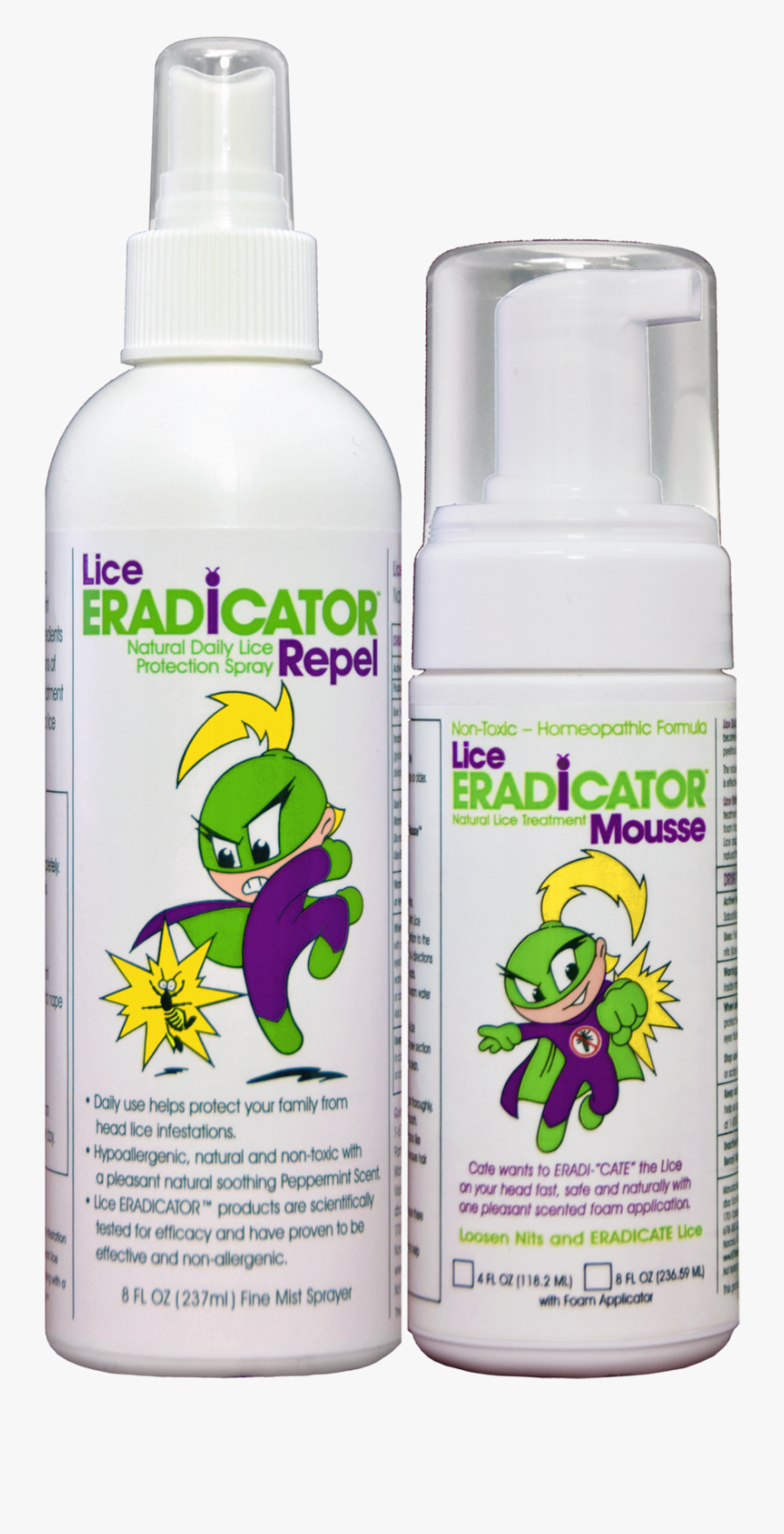 Lice Eradicator Mousse Foam And Repellent Spray (8 - Plastic Bottle, Transparent Clipart