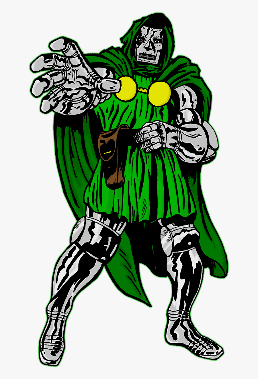 To The Wider World, Victor Von Doom Is A Negligible - Dr Doom Jack Kirby, Transparent Clipart