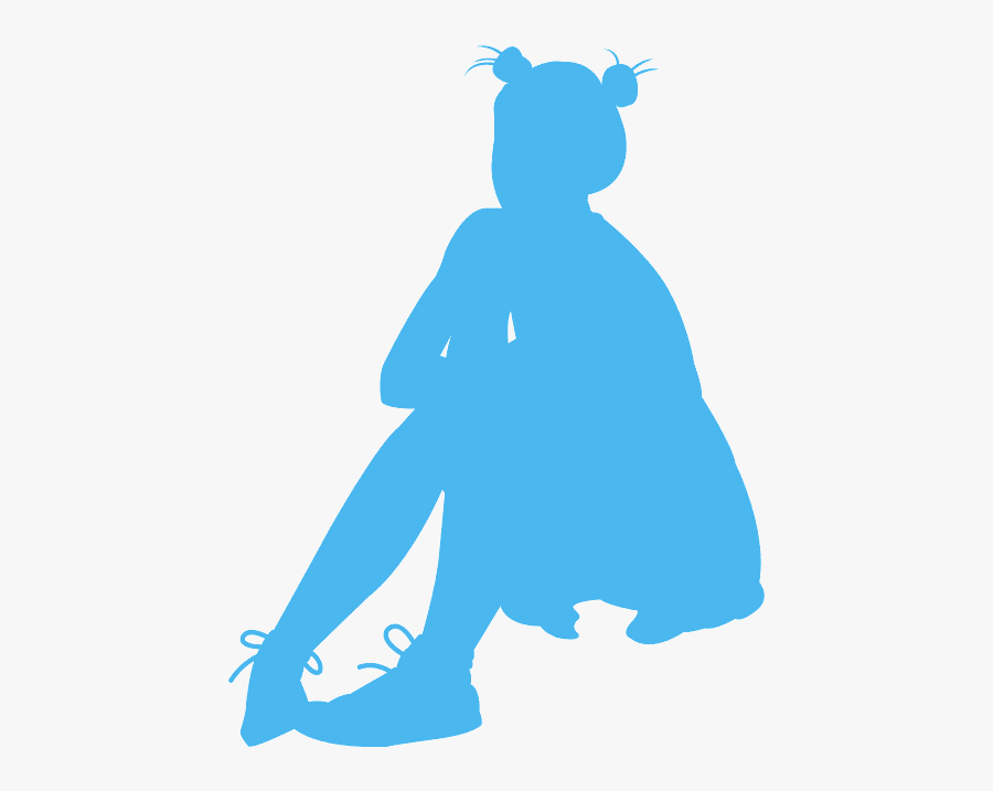Silhouette Teenage Girl, Transparent Clipart