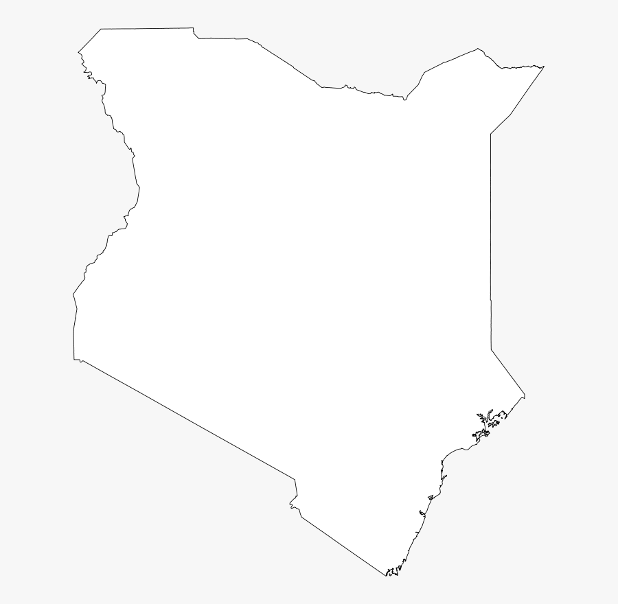 Kenya Outline Map - Map Of Constituencies In Kenya, Transparent Clipart