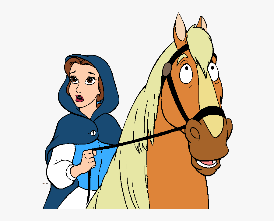 Belle Clipart Clip Art - Beauty And The Beast Belle And Philippe, Transparent Clipart