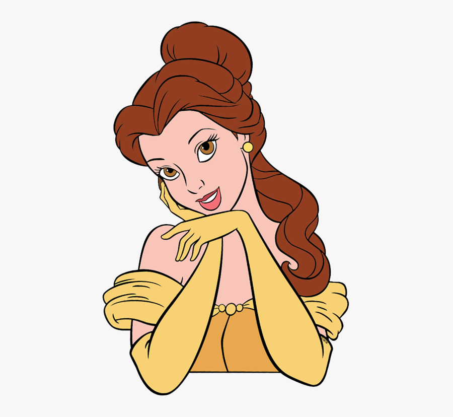 Transparent Portrait Clipart - Cartoon Disney Princess Belle, Transparent Clipart