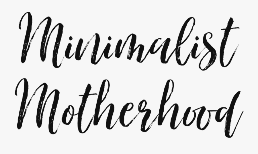 Minimalist Motherhood - Calligraphy, Transparent Clipart