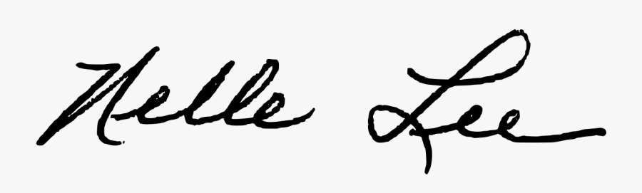 Harper Lee Signature, Transparent Clipart