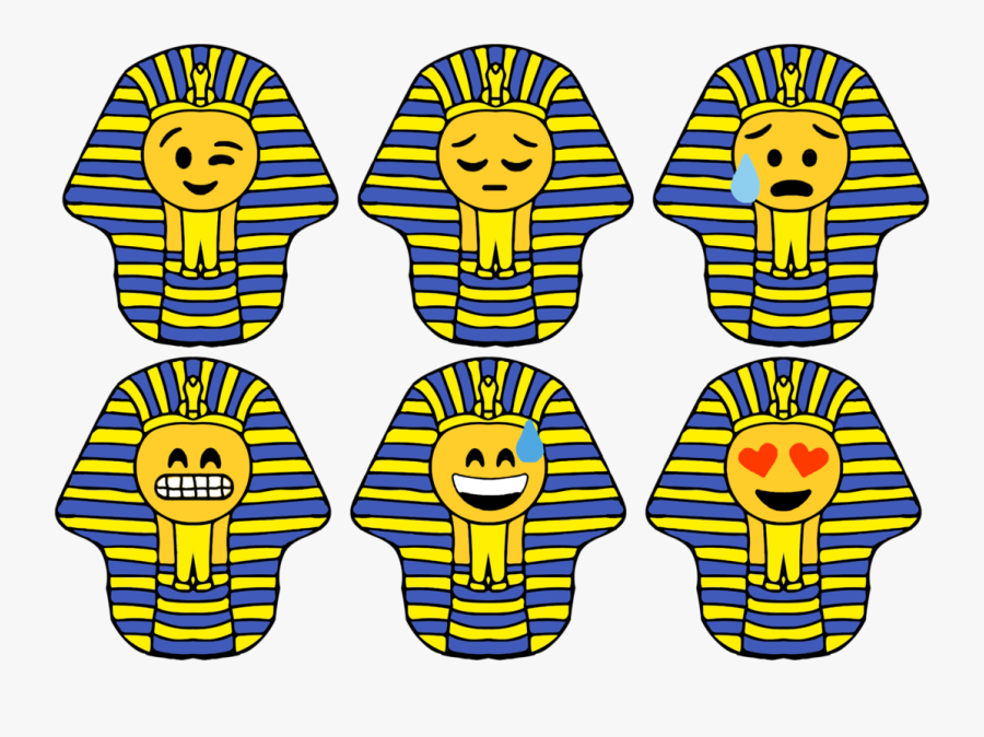Symmetry,text,head - Egypt Emoticon, Transparent Clipart