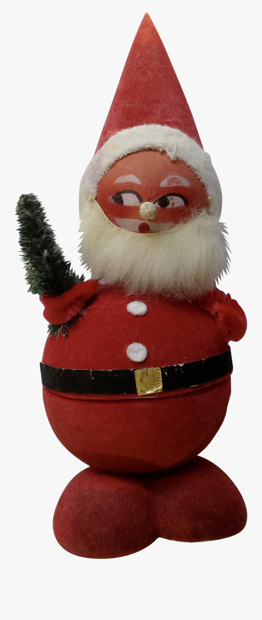 Clip Art Vintage West Germany Mache - Santa Claus, Transparent Clipart