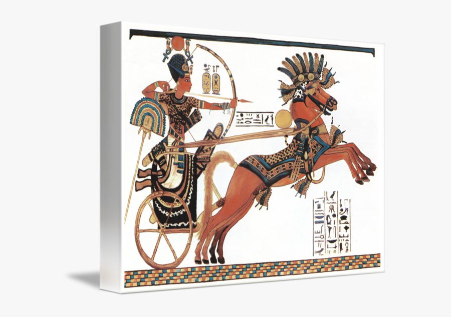 Ancient Egypt Chariot - Tutankhamun In His Chariot, Transparent Clipart