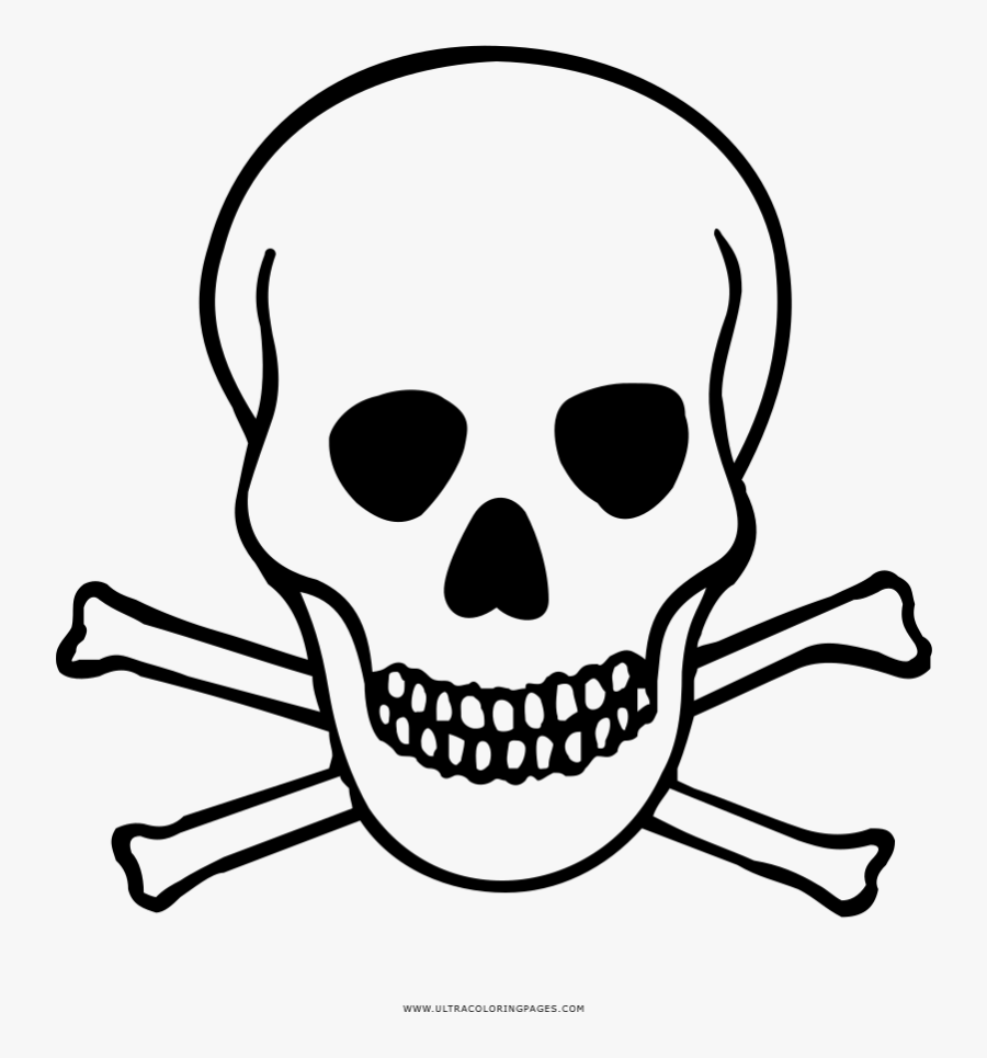 Transparent Skull And Crossbones Png - Hazard Warning Label Toxic, Transparent Clipart