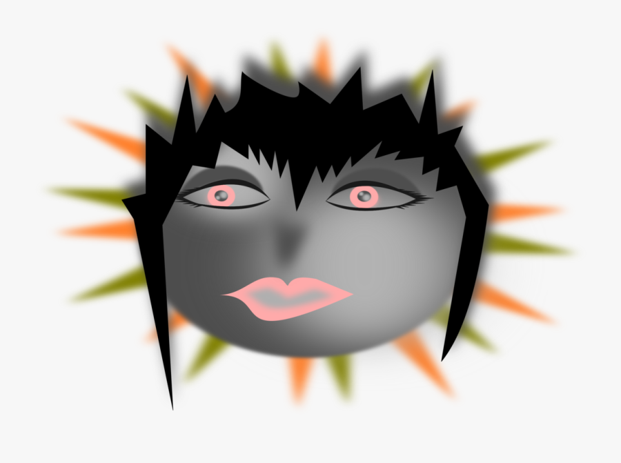 Black Hair,eyelash,face - Clip Art, Transparent Clipart