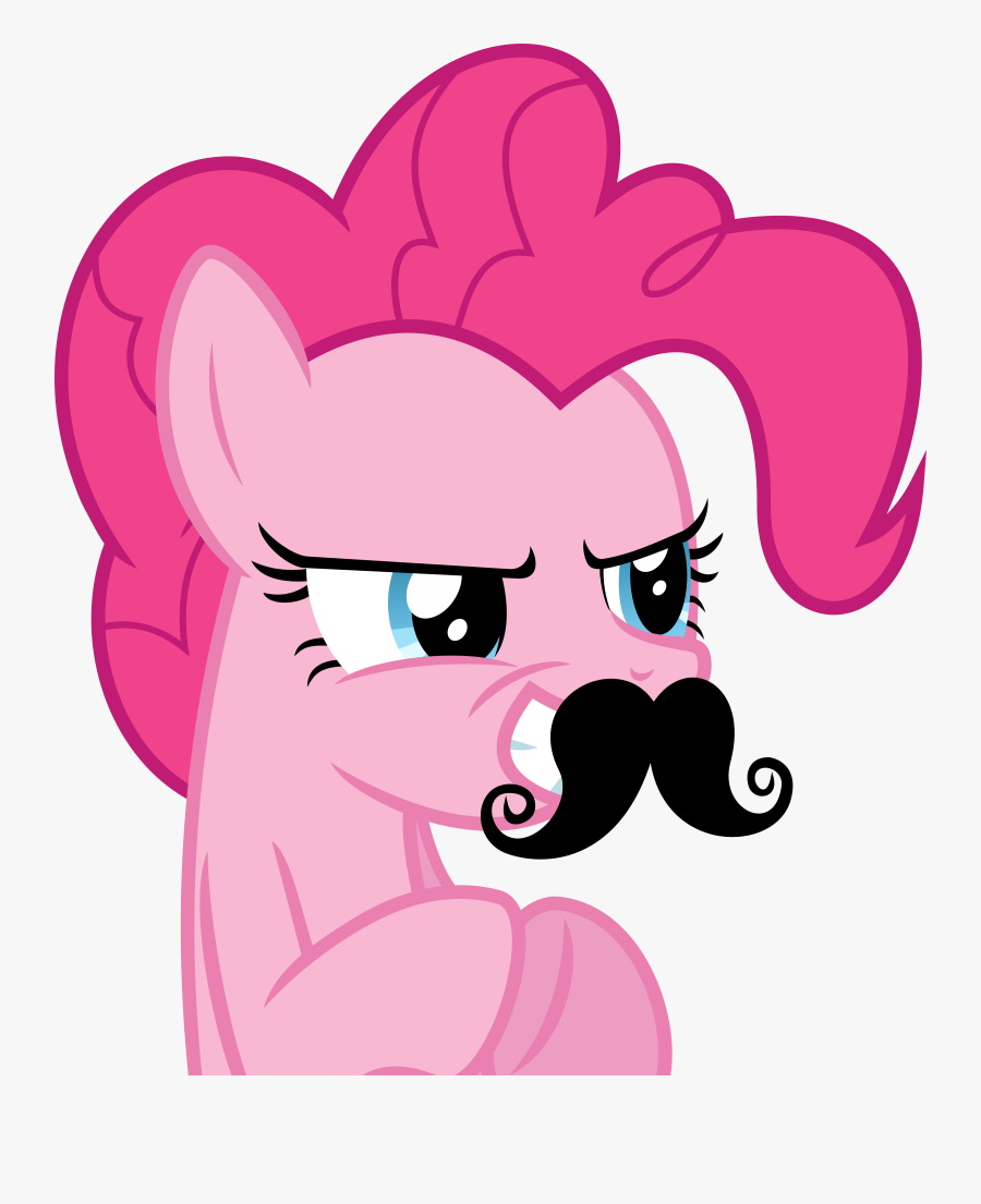 Transparent Legion Clipart - Pinkie Pie Moustache, Transparent Clipart