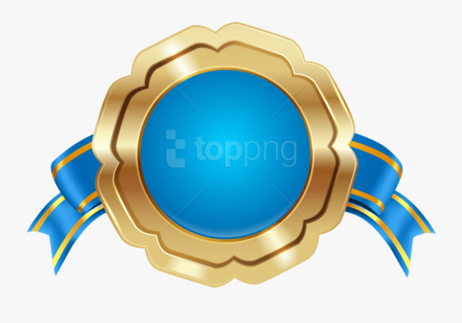 Free Png Download Seal Badge Png Blue Transparent Clipart - Gold Transparent Background Badges, Transparent Clipart