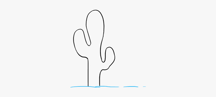 How To Draw Cactus - Cactus, Transparent Clipart