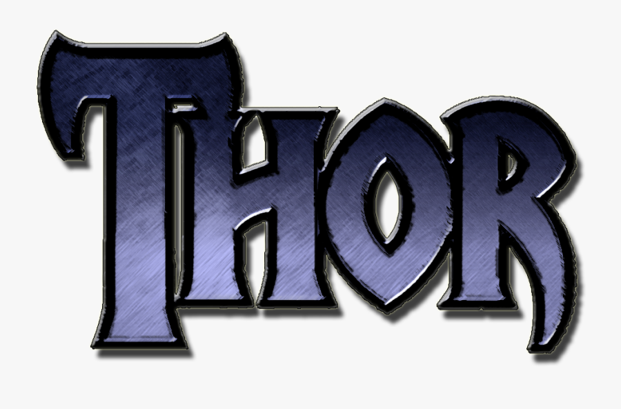 Different Superheroes Signs - Thor Name, Transparent Clipart