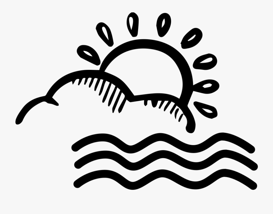 Sun And Cloud Sketches, Transparent Clipart