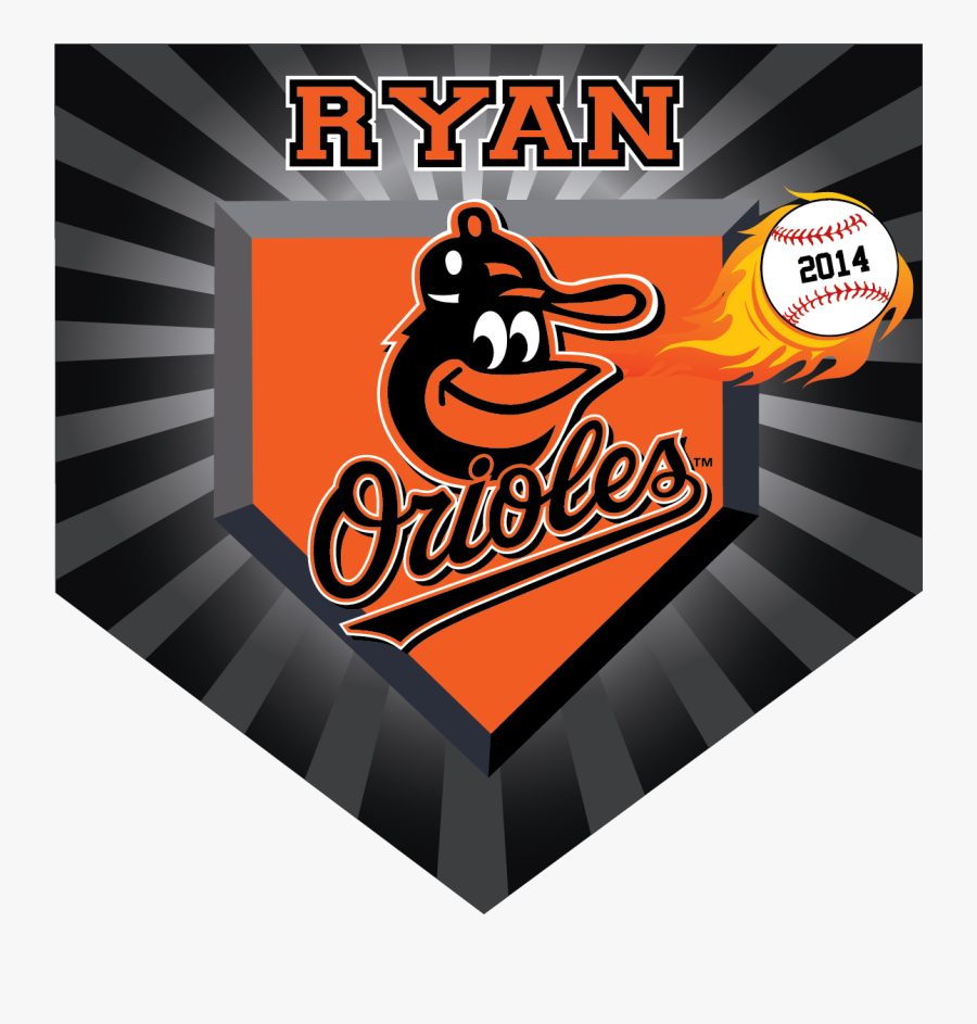 Transparent Baseball Home Plate Clipart - Baltimore Orioles, Transparent Clipart