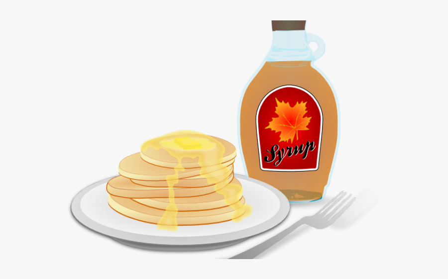 Pancake Breakfast Clipart - Pancakes And Maple Syrup Clipart, Transparent Clipart