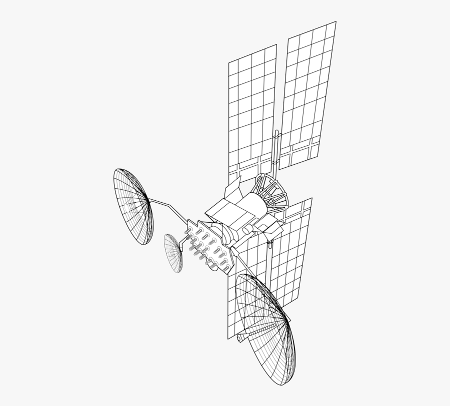 Line Art,angle,area - Satellite Drawing, Transparent Clipart