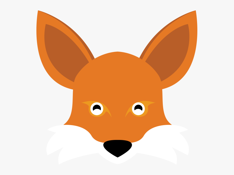 Red Fox Cartoon Clip Art - Tilki Maskesi Okul Öncesi, Transparent Clipart