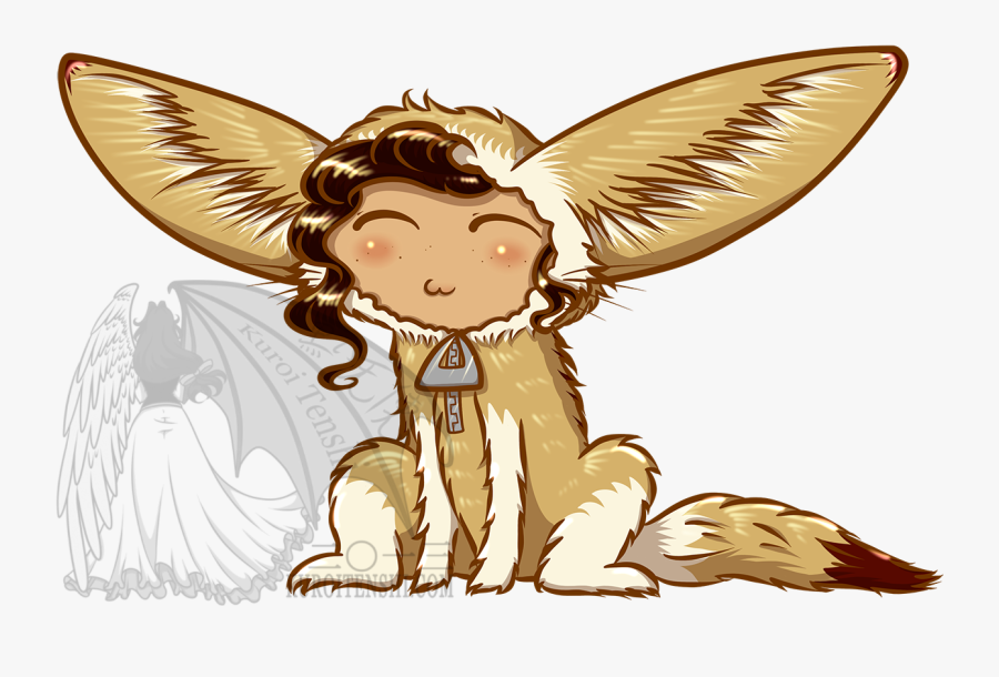 Transparent Fennec Fox Png - Cartoon, Transparent Clipart