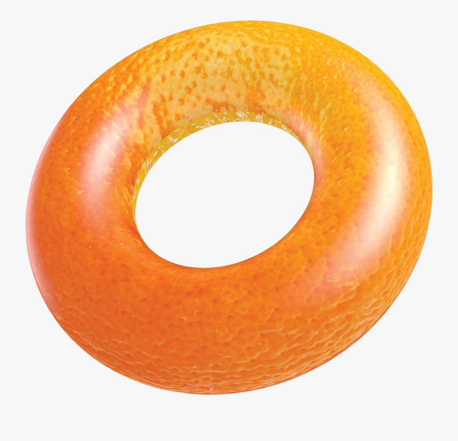 Orange Beach & Pool Tube - Inflatable, Transparent Clipart