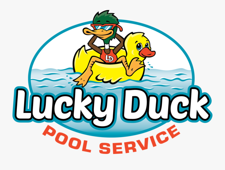 Lucky Duck Pool Service Clipart , Png Download - Cartoon, Transparent Clipart