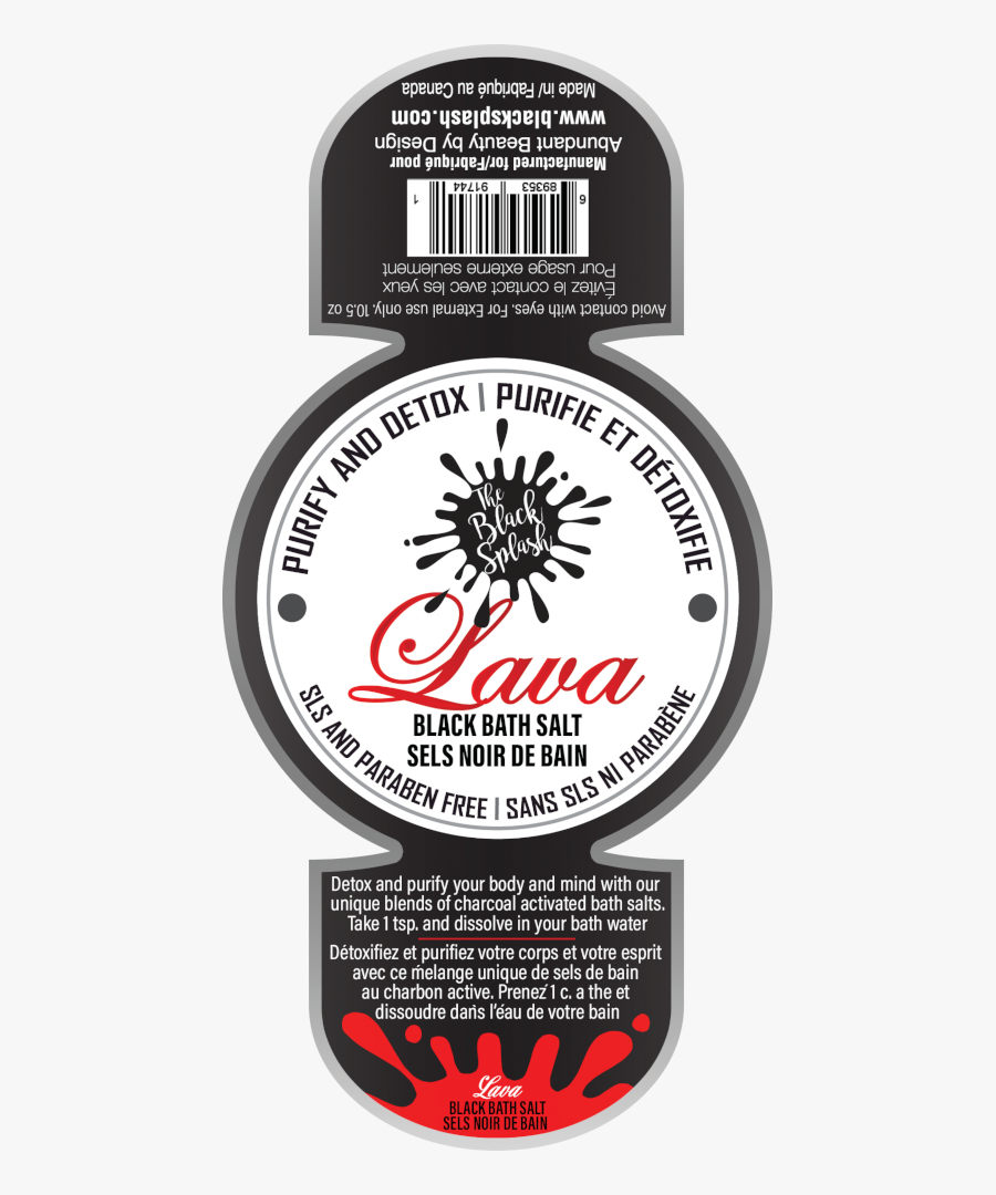 Lava Black Bilingual - Cartoon Mud Splash, Transparent Clipart