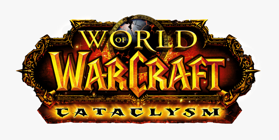 World Of Warcraft Png Pic - World Of Warcraft Cataclysm Logo, Transparent Clipart