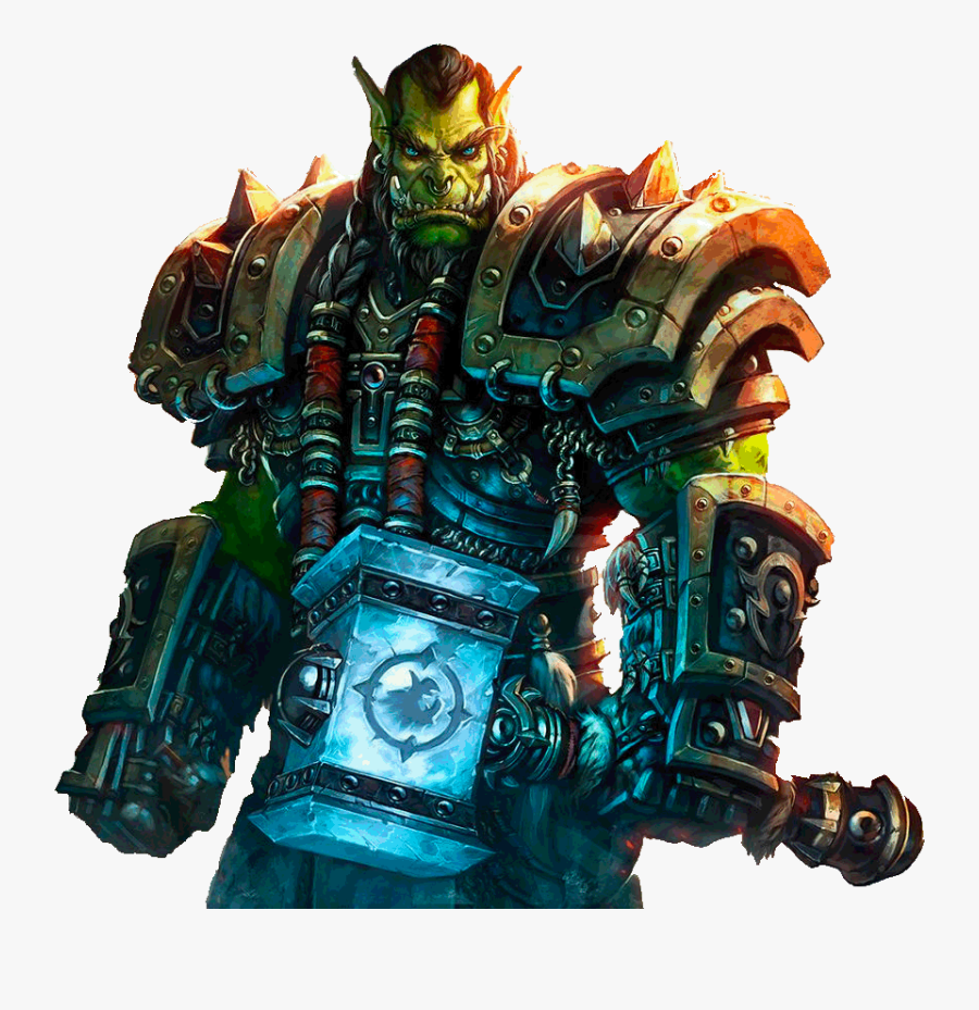 World Of Warcraft Thrall Close Up - Orc World Of Warcraft, Transparent Clipart