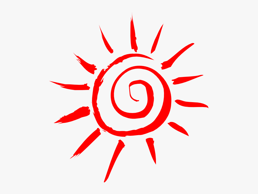 Transparent Red Sun Png - Cartoon Sun Transparent, Transparent Clipart