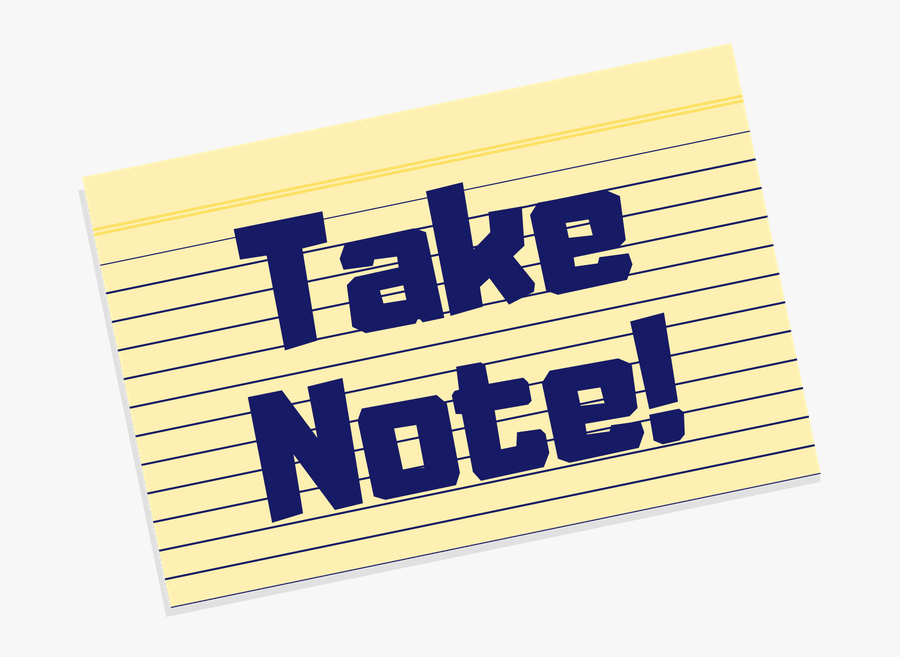 Take Note - Illustration - Paper Product, Transparent Clipart