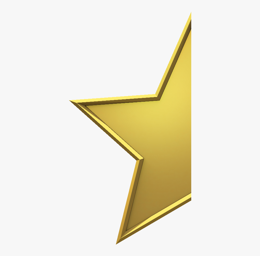 Clip Art Half Of A Star - Half A Star Png, Transparent Clipart