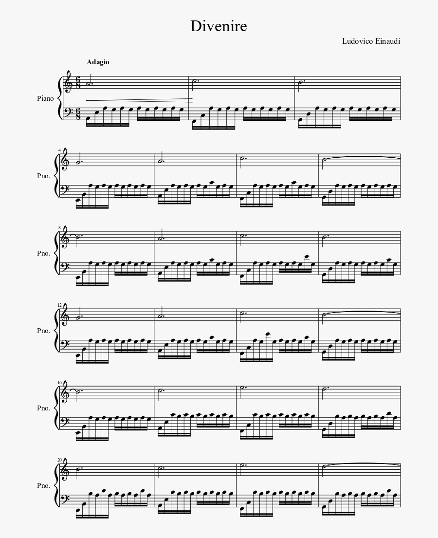 One Day We Had Today Piano Sheet Music, Transparent Clipart