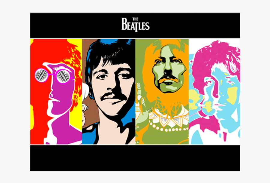 The Beatles Art Canvas - Beatles Abstract, Transparent Clipart